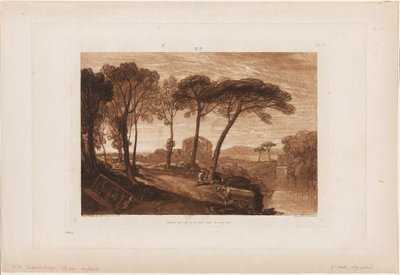 The Temple of Minerva Medica, plate 23 from Liber Studiorum by Joseph Mallord William Turner