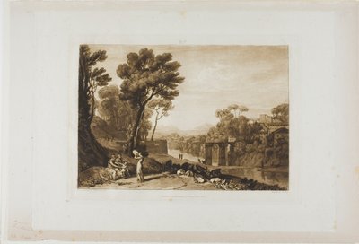 The Woman and Tambourine, plate 3 from Liber Studiorum by Joseph Mallord William Turner