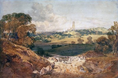 View of Fonthill from a Stone Quarry, c.1799 by Joseph Mallord William Turner