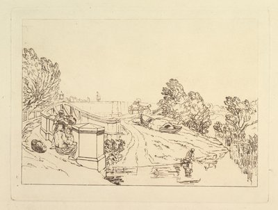 Water Cress Gatherers, Liber Studiorum, part XIII, 1819 by Joseph Mallord William Turner