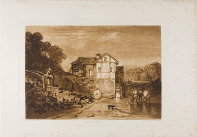 Water Mill, Plate 37 from Liber Studiorum by Joseph Mallord William Turner