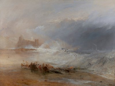 Wreckers -- Coast of Northumberland, with a Steam-Boat Assisting a Ship off Shore by Joseph Mallord William Turner