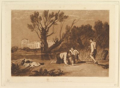 Young Anglers, from Liber Studiorum, part VII, plate 32 by Joseph Mallord William Turner