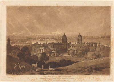 London from Greenwich by Joseph Mallord William Turner and Charles Turner