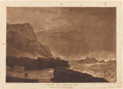 Coast of Yorkshire by Joseph Mallord William Turner and William Say