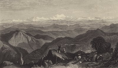 Snowy range, from Tyne or Marma by after Joseph Mallord William Turner
