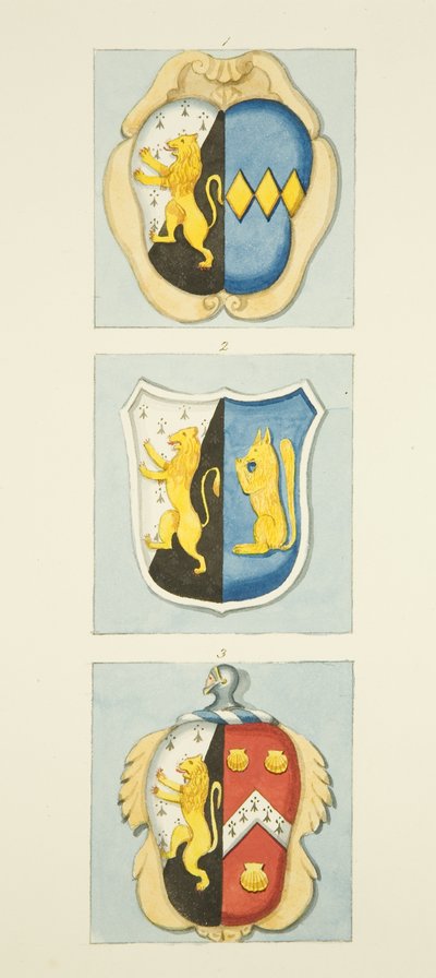 3 Coats-of-Arms on Monuments in St James