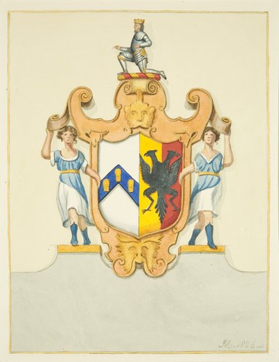 Arms of Bishop Newton on His Monument in Bristol Cathedral by Joseph Manning
