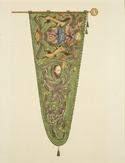 Banner of the Merchant Taylors, inscribed 