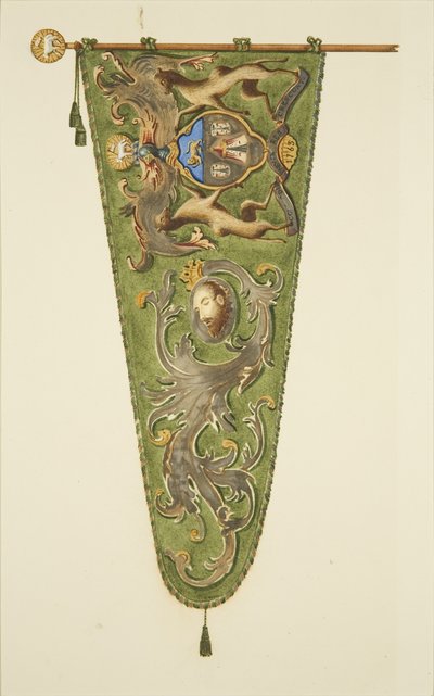 Banner of the Merchant Taylors, inscribed 