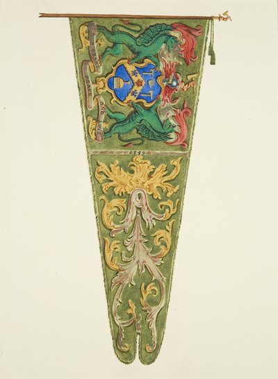 Banner of the Plaisterers, inscribed 