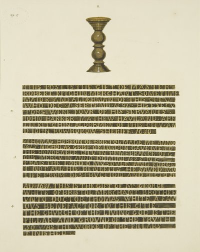 Bronze Pillar (Nails) No. 2, with inscriptions of Nos. 2, 3 and 4 by Joseph Manning