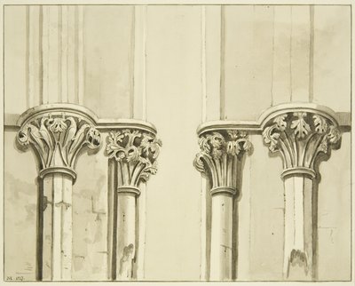 Four capitals close to the vestry doorway of St Mark