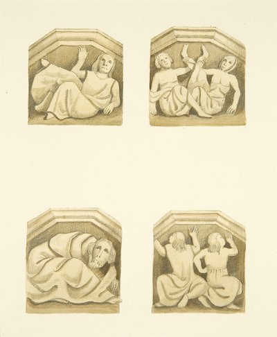 Four trusses in north porch of St Mary Redcliffe by Joseph Manning