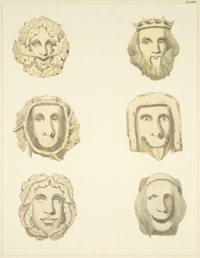 Groin stones (bosses) in ceiling of Redcliffe Church by Joseph Manning