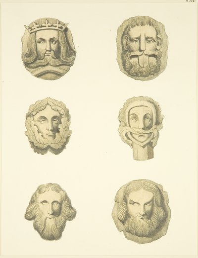 Groin stones (bosses) in ceiling of Redcliffe Church by Joseph Manning