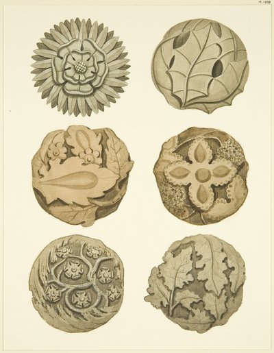 Groin Stones (Bosses) in Ceiling of Redcliffe Church by Joseph Manning