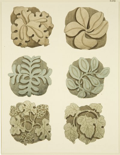 Groin stones (bosses) in ceiling of St Mary Redcliffe by Joseph Manning