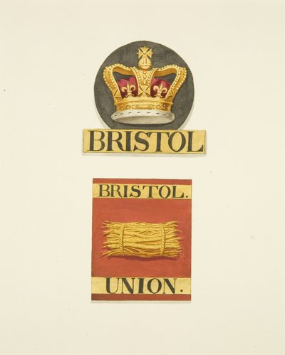 House Badges or Firemarks of the Bristol Crown and Bristol Union Fire Offices by Joseph Manning