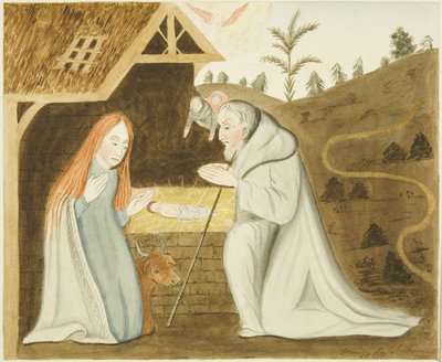 Painting in stone found in confessional box on the north aisle of St Mark
