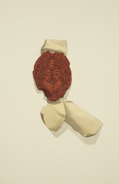 Seal of the Kalendaries of Bristol by Joseph Manning
