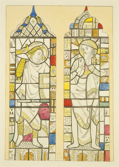 Stained glass in north window, north transept of St Mary Redcliffe by Joseph Manning