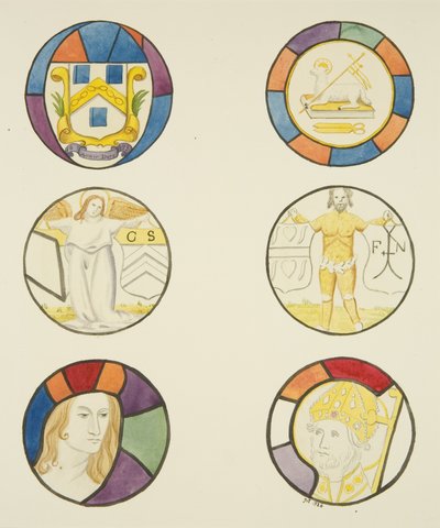 Stained Glass in Window of Weavers