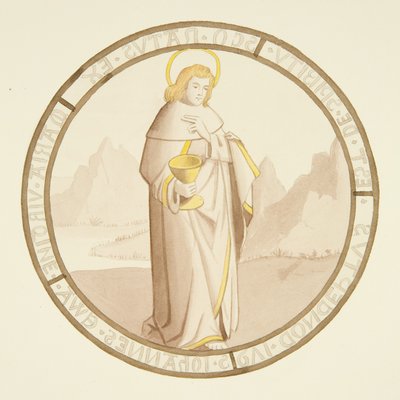 Stained Glass in Window of Private Chapel of Bishop