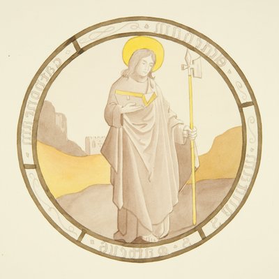 Stained Glass in Window of Private Chapel of Bishop