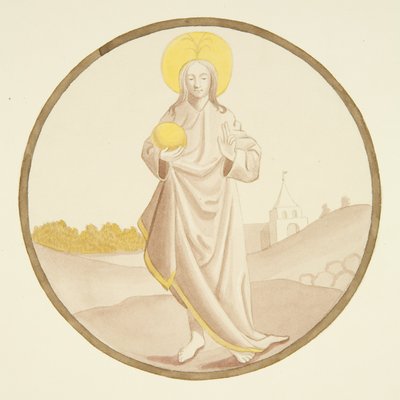 Stained Glass in Window of Private Chapel of Bishop