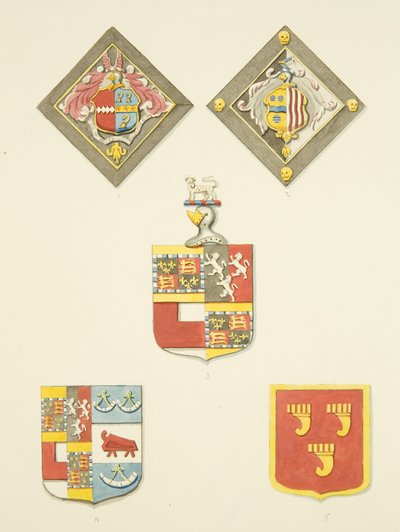 Three Shields and Two Hatchments in St James
