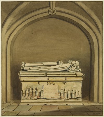 Tomb of Thomas Rowley and his wife in the crypt of St John