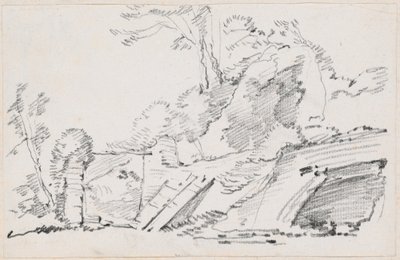 An Ancient Wall with a Ruined Gate by Joseph Marie Vien