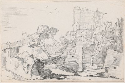 Casino Farnese on the Palatine Hill, Rome by Joseph Marie Vien