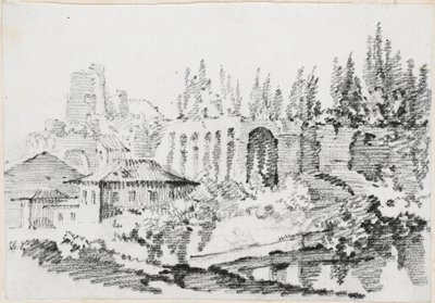 Ruins of the Imperial Palaces on the Palatine Hill by Joseph Marie Vien