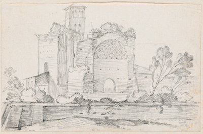 Ruins of the Temple of Venus and Rome in the Forum by Joseph Marie Vien