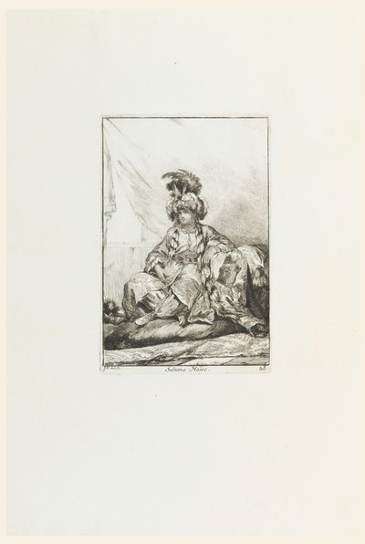 The Black Sultana, Plate 28 from the Series The Sultan