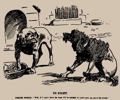 No Fight. Cartoon on the Fashoda Incident by Joseph Morewood Staniforth