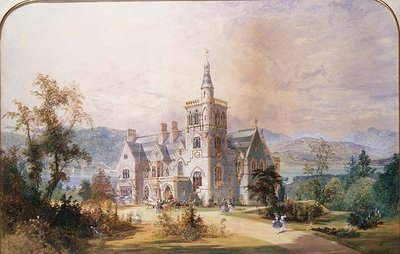 A Scottish Baronial Mansion by Joseph Nash