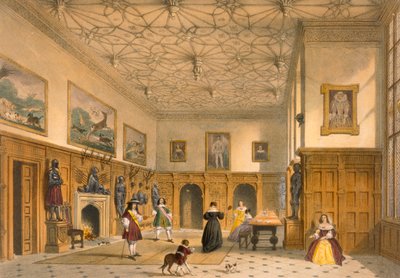 Bat game in the Grand Hall, Parham Park, Sussex, c.1600 from 