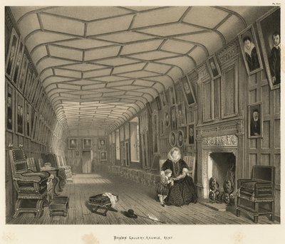 Brown Gallery, Knowle, Kent by Joseph Nash