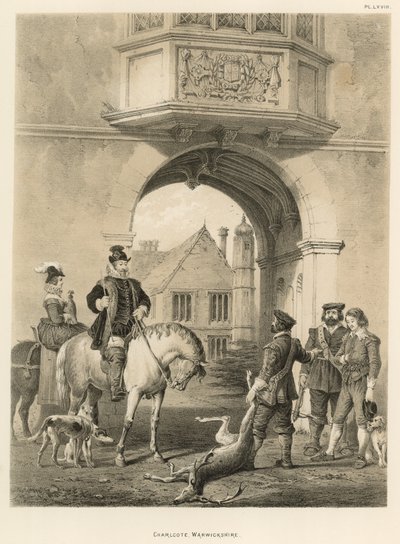 Charlcote, Warwickshire by Joseph Nash