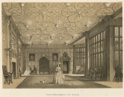 Drawing-Room, Bramhall Hall, Cheshire by Joseph Nash