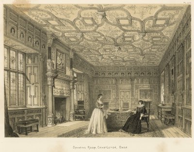 Drawing Room, Chastleton, Oxon by Joseph Nash