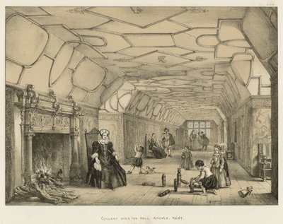 Gallery over the Hall, Knowle, Kent by Joseph Nash