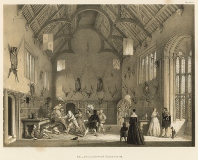 Hall, Athelhampton, Dorsetshire by Joseph Nash