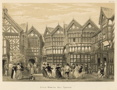 Little Moreton Hall, Cheshire by Joseph Nash