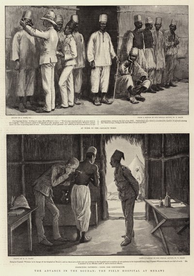 The Advance in the Soudan, the Field Hospital at Merawi by Joseph Nash