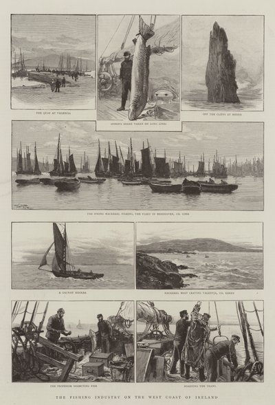 The Fishing Industry on the West Coast of Ireland by Joseph Nash