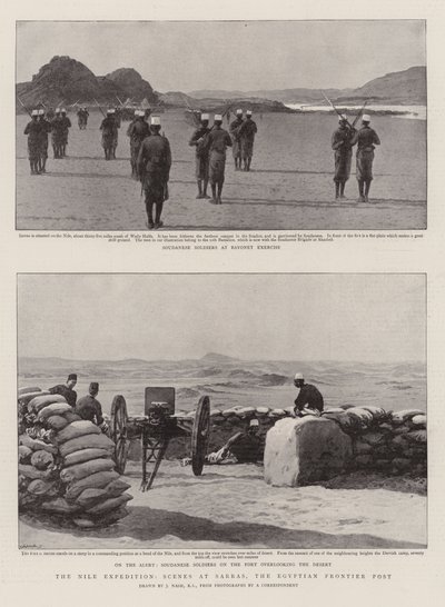 The Nile Expedition, Scenes at Sarras, the Egyptian Frontier Post by Joseph Nash
